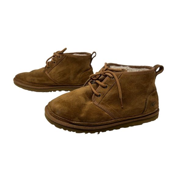 Ugg Neumel boots mens 8 brown suede lace up shoes womens 9 chukka main image 14